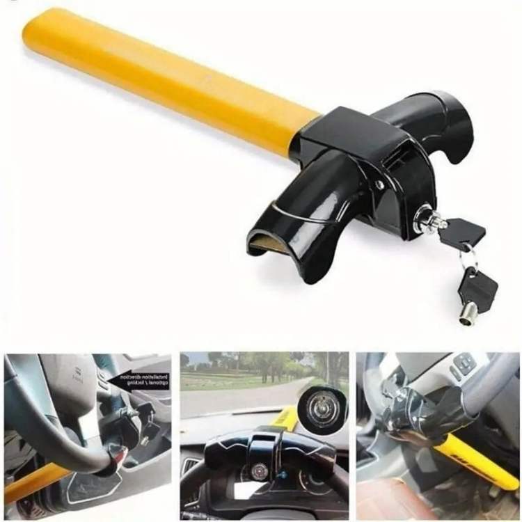 Universal Heavy-Duty Car Steering Wheel Lock for Maximum Theft Protection 5