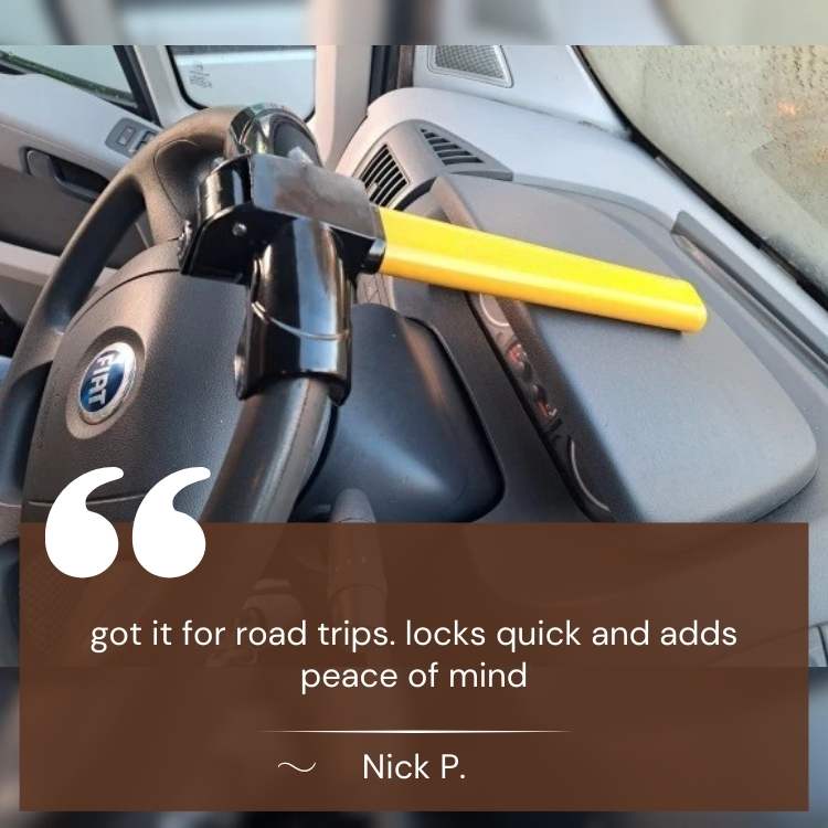 Universal Heavy-Duty Car Steering Wheel Lock for Maximum Theft Protection 6