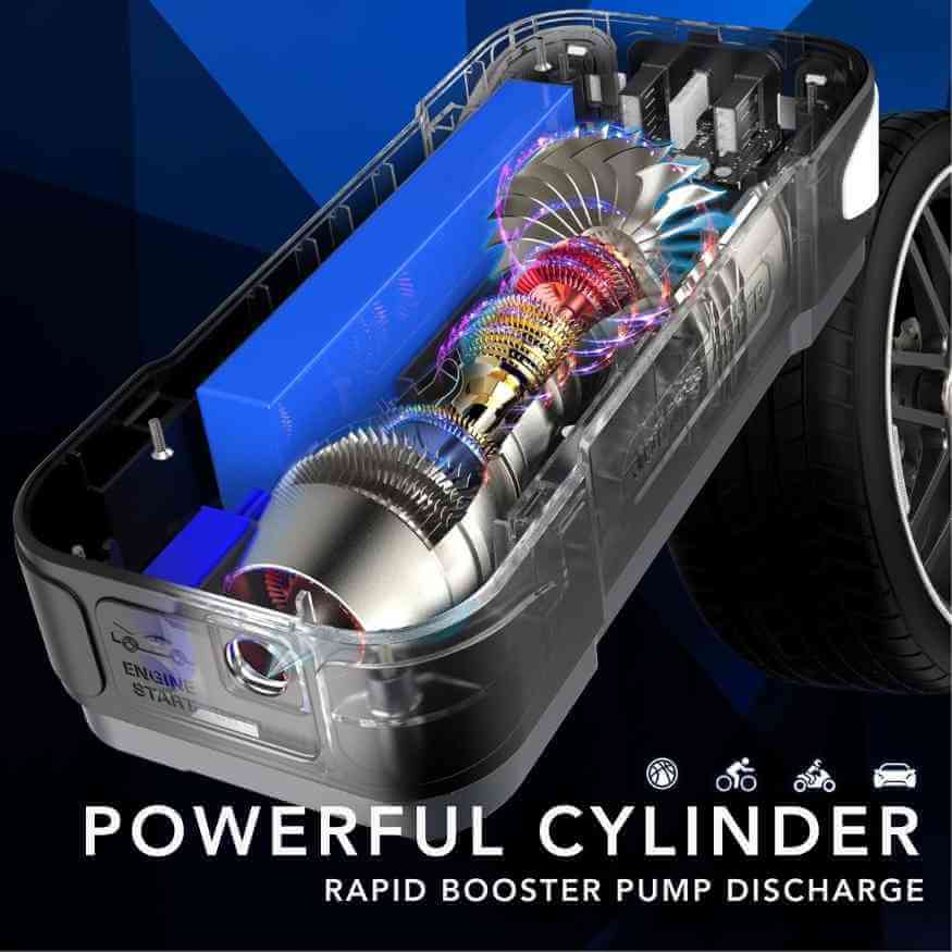 Versatile Jump Starter with Air Pump Functionality 1