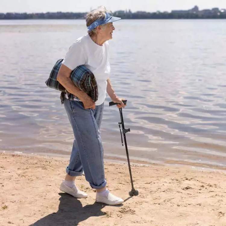 Versatile LED Folding Walking Cane for Enhanced Stability 0