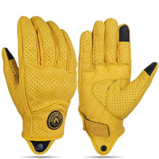Vintage Real Leather Breathable Touch Screen Gloves 10