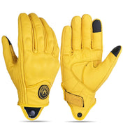 Vintage Real Leather Breathable Touch Screen Gloves 13