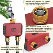 WIFI & ZIGBEE 2-Zone Watering Timer Smart Garden Automatic Irrigation System Drip Sprinkler Controller Valve Tuya 2MQTT ZHA 4