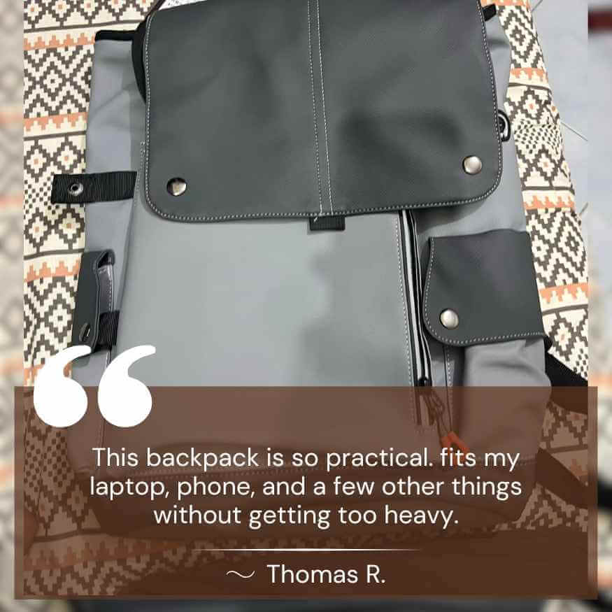 Waterproof Travel Backpack with USB Port and Laptop Sleeve for Work and Adventure 7