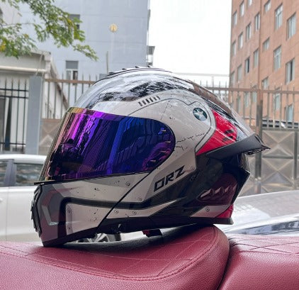 Unisex modulært motorcykelhjelm, sikkerhedshjelm til ryttere, modulært motorcykelsikkerhedsudstyr