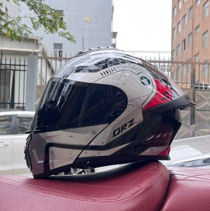 Unisex modulært motorcykelhjelm, sikkerhedshjelm til ryttere, modulært motorcykelsikkerhedsudstyr