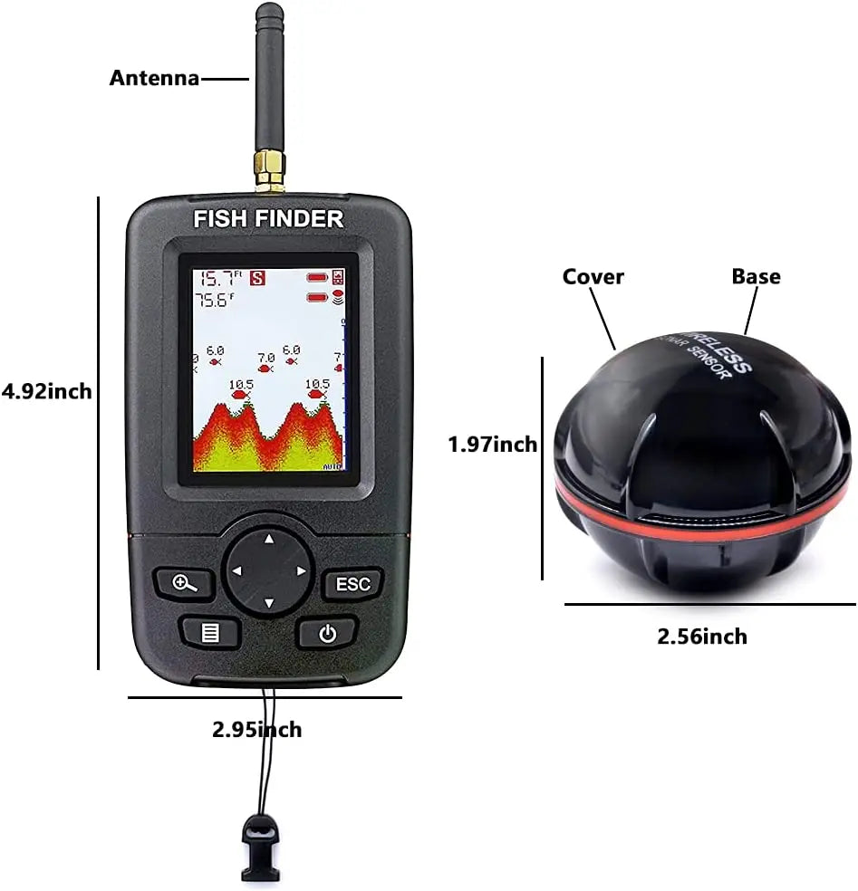 Wireless Sonar Fishing Alert Fish Finder Underwater Echo Sounder Fishing Detector Portable Fish Finder 4