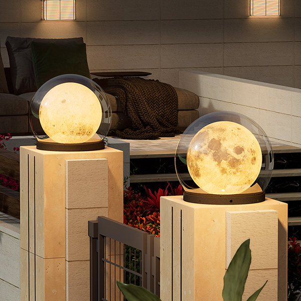 Solar Garden Lights | Waterproof Outdoor Light Fixtures | Elegant Solar Column Lamp | IP65 Stainless Steel Lantern | Warm 3000K Outdoor Lighting - Zardee-1