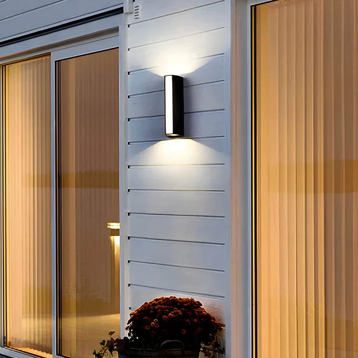 Contemporary Exterior Dual-Beam Outdoor Wall Light For Exterior Pathways And Facades Lighting