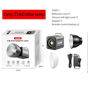 ZU80/ZU60 Photo Studio Light COB Bi-Color 2500-8500K CRI≥95 TLCI≥97 With Diffuser LED Video Lights Fill Lighting 10