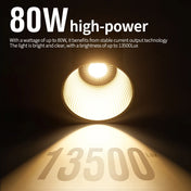 ZU80/ZU60 Photo Studio Light COB Bi-Color 2500-8500K CRI≥95 TLCI≥97 With Diffuser LED Video Lights Fill Lighting 2