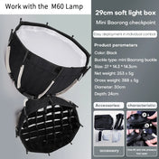 ZU80/ZU60 Photo Studio Light COB Bi-Color 2500-8500K CRI≥95 TLCI≥97 With Diffuser LED Video Lights Fill Lighting 7
