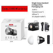 ZU80/ZU60 Photo Studio Light COB Bi-Color 2500-8500K CRI≥95 TLCI≥97 With Diffuser LED Video Lights Fill Lighting 8