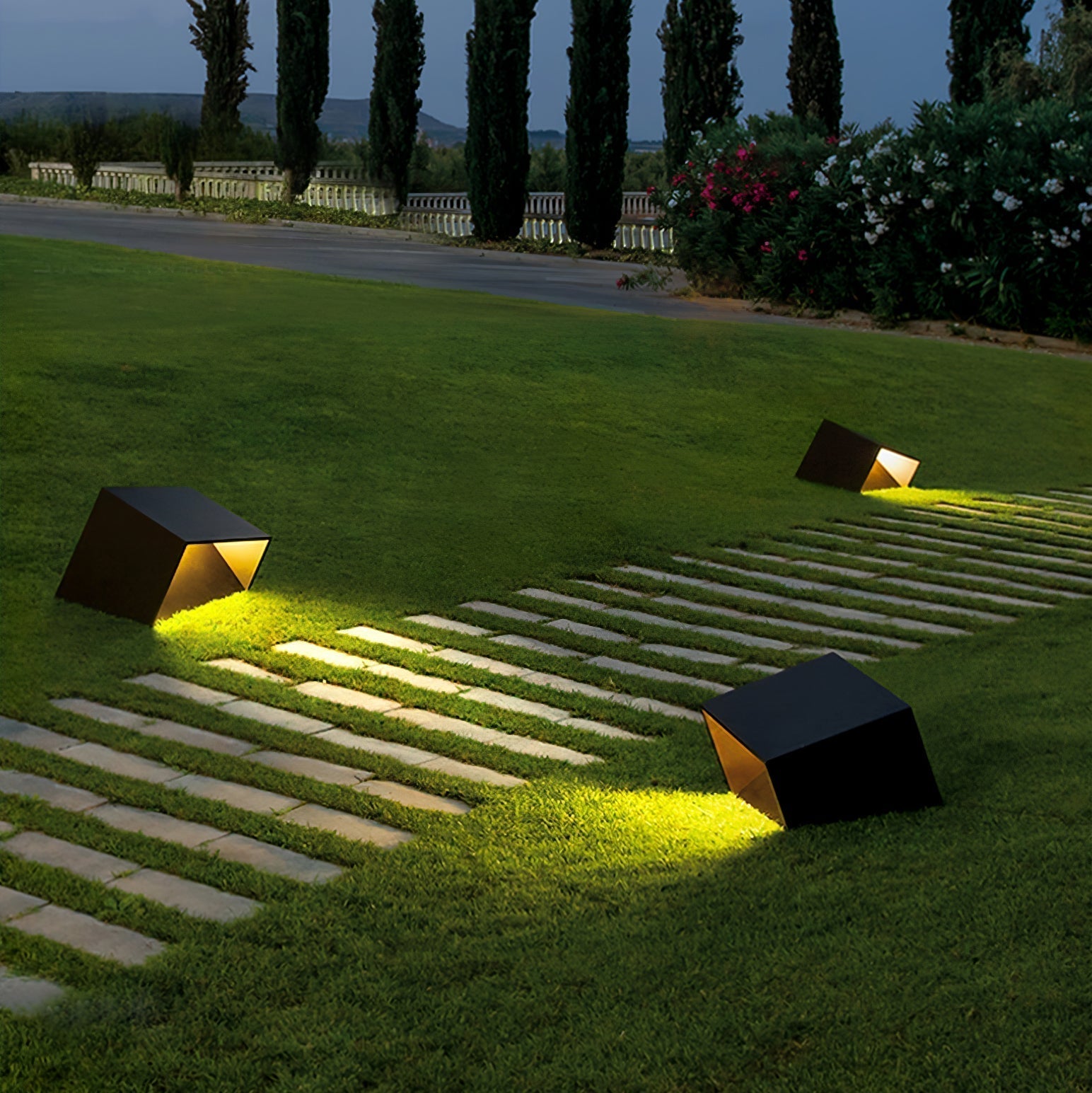 Solar Garden Lights Outdoor | Waterproof LED Outdoor Light | Eco-Friendly Solar Lantern | Stainless Steel Garden Fixture | Compact Solar Lamp - Zardee 4