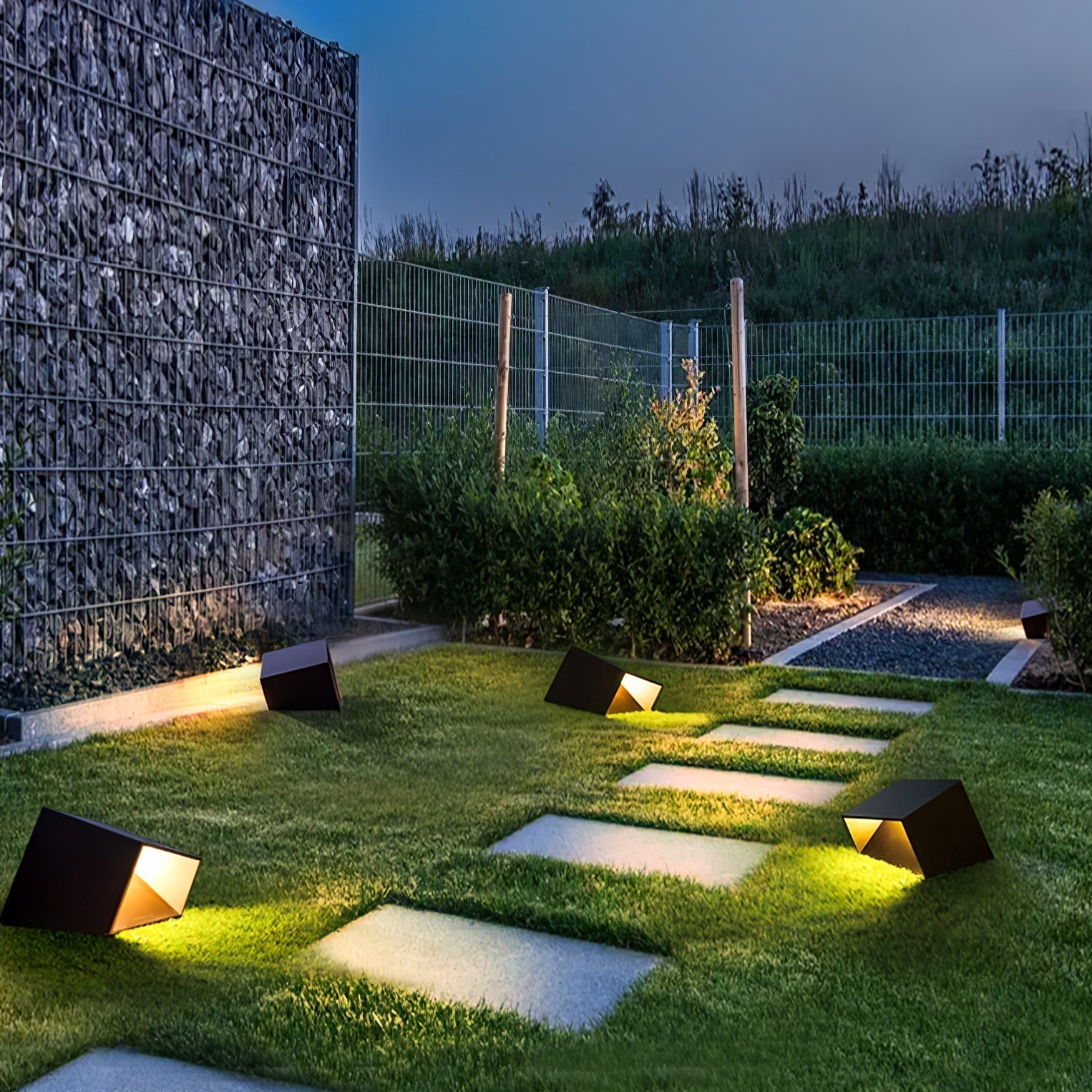 Solar Garden Lights Outdoor | Waterproof LED Outdoor Light | Eco-Friendly Solar Lantern | Stainless Steel Garden Fixture | Compact Solar Lamp - Zardee 6