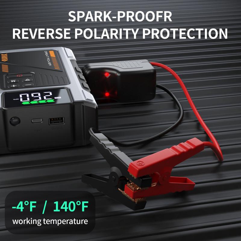 Compact All-In-One TrailSpark Portable Jump Starter With Air Compressor
