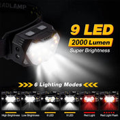 USB Rechargeable LED Sensor Head Torch For Outdoor Activities By NorthPeak Outdoors Camping And Night Walking