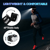 USB Rechargeable LED Sensor Head Torch For Outdoor Activities By NorthPeak Outdoors Camping And Night Walking