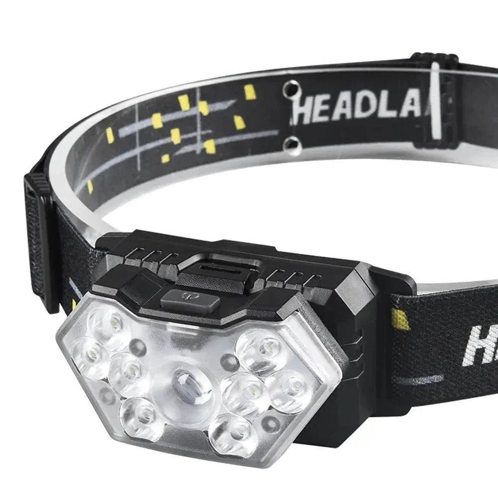 USB Rechargeable LED Sensor Head Torch For Outdoor Activities By NorthPeak Outdoors Camping And Night Walking