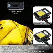 Luz de trabajo compacta impermeable recargable por USB BrightTrail para camping, reparaciones y tareas al aire libre