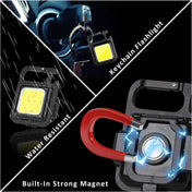 Luz de trabajo compacta impermeable recargable por USB BrightTrail para camping, reparaciones y tareas al aire libre