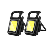 Luz de trabajo compacta impermeable recargable por USB BrightTrail para camping, reparaciones y tareas al aire libre