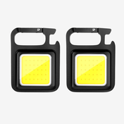 Luz de trabajo compacta impermeable recargable por USB BrightTrail para camping, reparaciones y tareas al aire libre