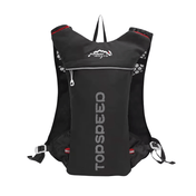 Mochila ligera para correr con almacenamiento de hidratación para trail runs y aventuras cortas en movimiento