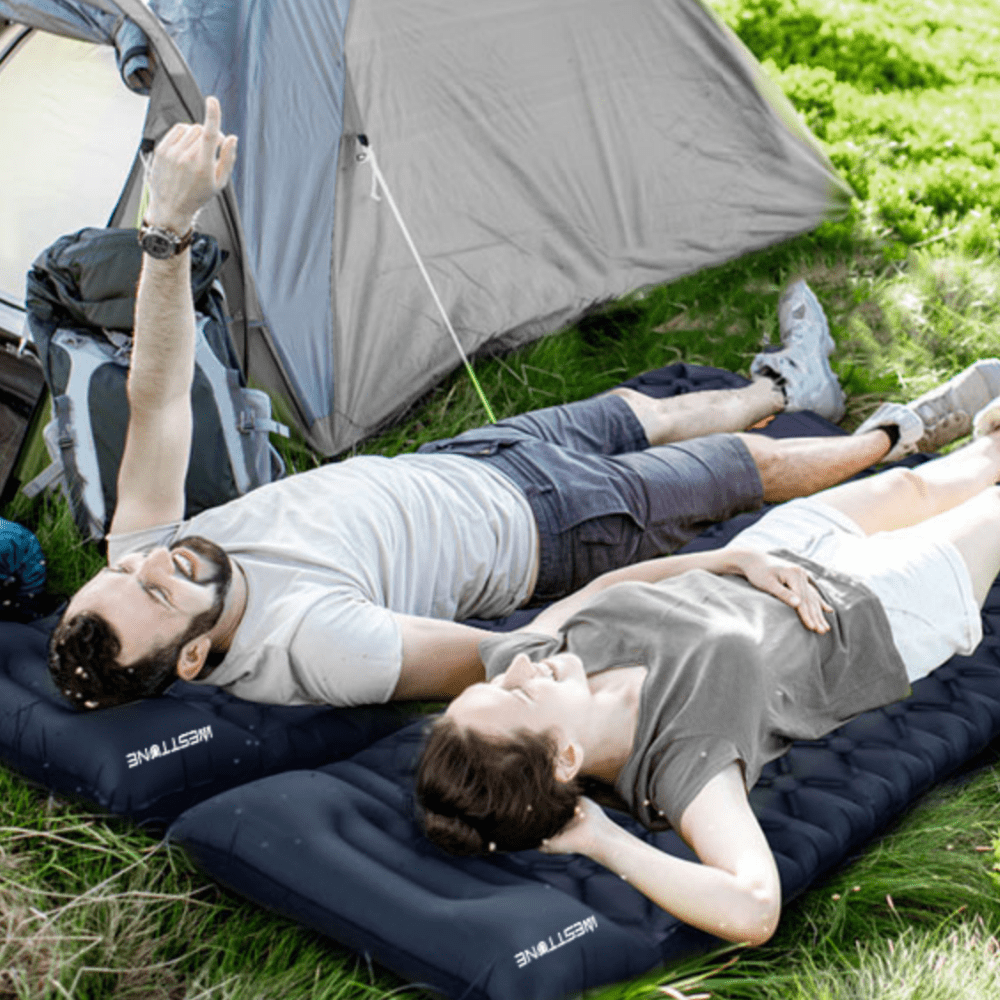 Könnyű felfújható matrac beépített pumpával kültéri használatra SummitTrail Outdoors Gear