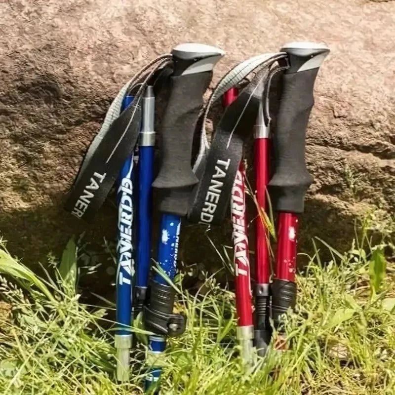 Könnyű Összecsukható Túrabot Túrázáshoz és Trekking Ösvényekhez a Summit Crest Gear-től Mindennapi Használatra