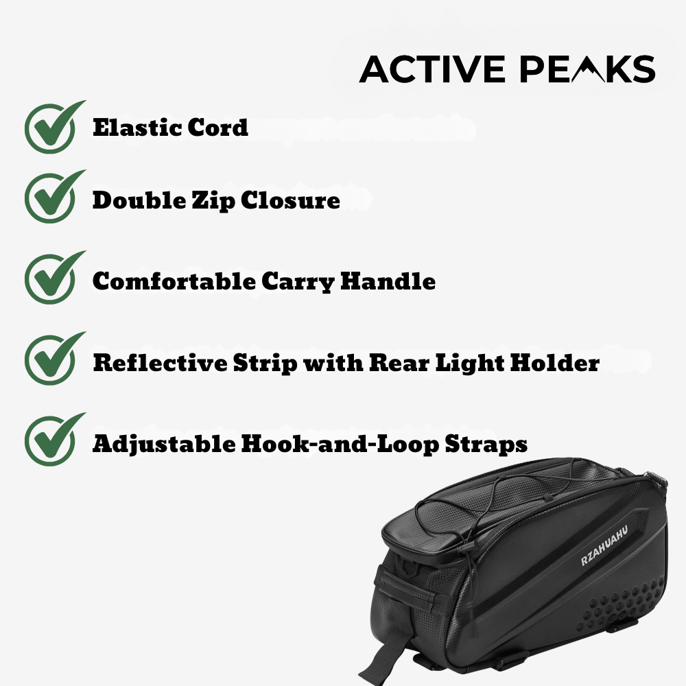 Borsa Bici Impermeabile con Portapacchi Posteriore Rigido da 25L per Pendolari e Touring SummitPeak Gear