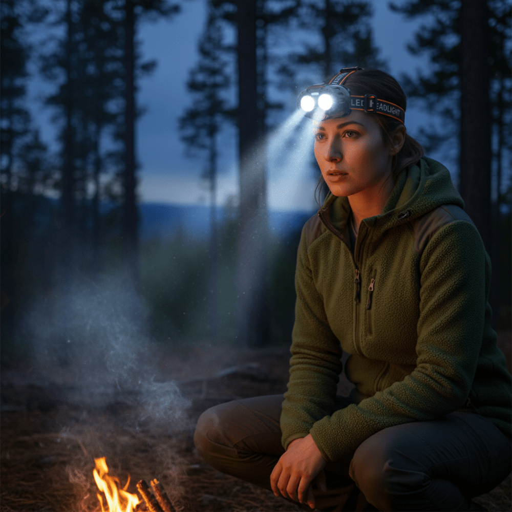 Aurora Peak Genopladelig LED Pandelygte IPX4 250 LM Pandelampe Til Udendørs Brug Om Natten