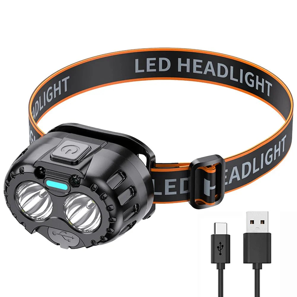 Aurora Peak Genopladelig LED Pandelygte IPX4 250 LM Pandelampe Til Udendørs Brug Om Natten