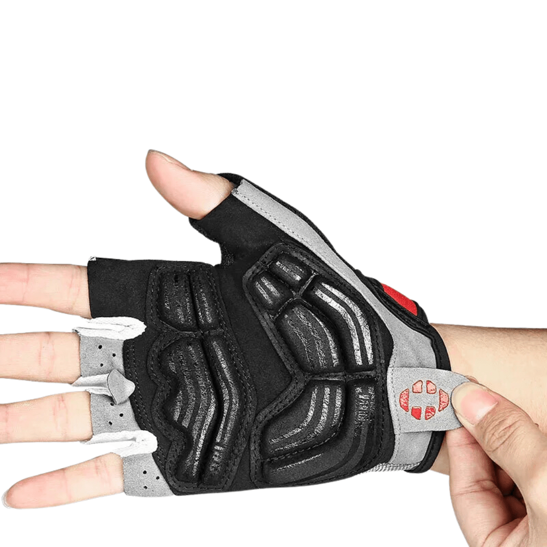 Luvas de Ciclismo Respiráveis com Construção Almofadada em Gel e Acabamento Reflector da Summit Forge