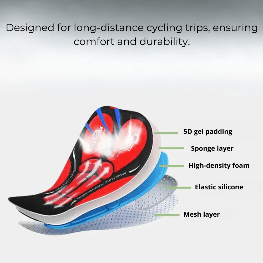 Sous-short de cyclisme rembourré et respirant Édition Summit Crest Sous-vêtement pour superposition lors des sorties