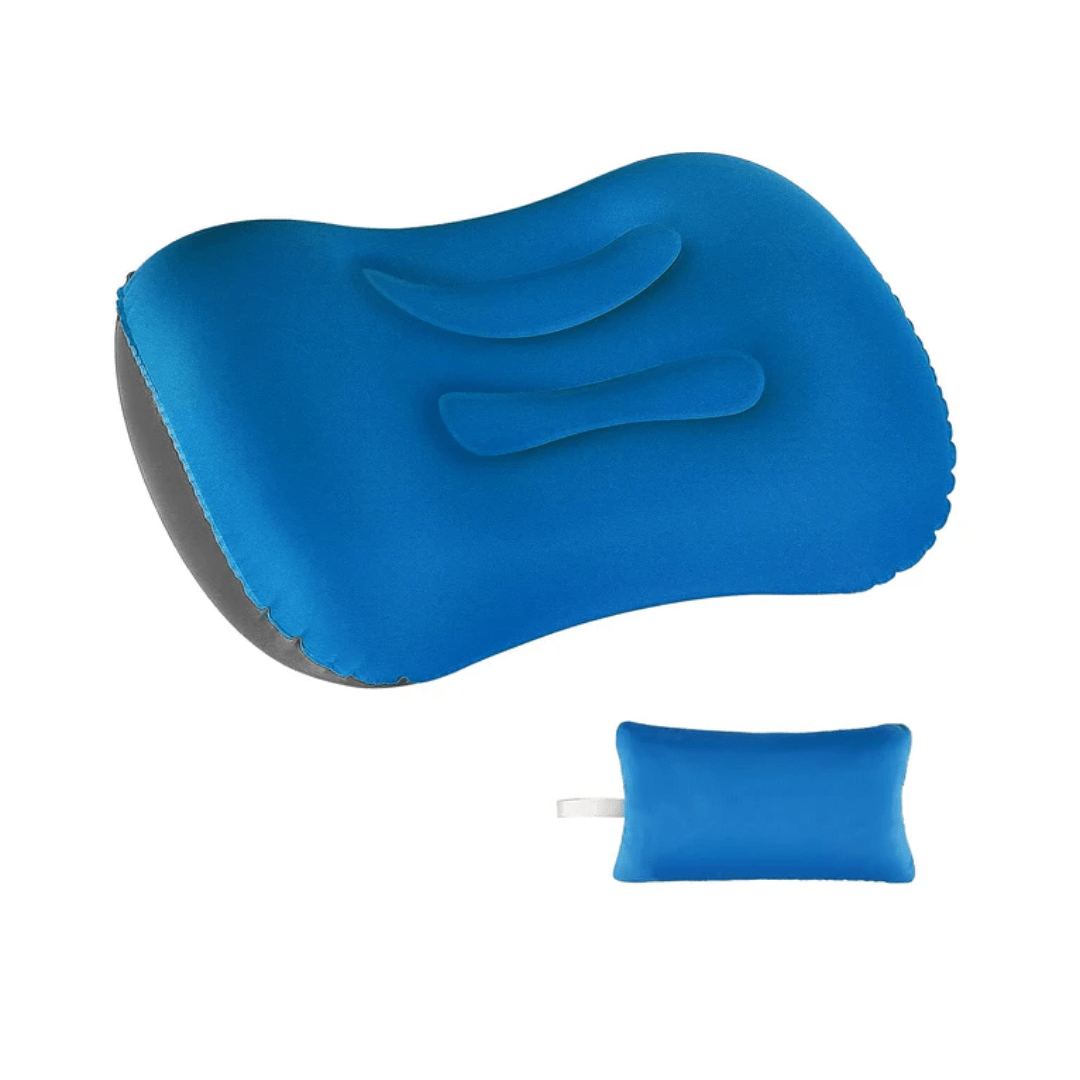 Oreiller de camping gonflable, léger et ergonomique pour voyage et camping, SummitTrail Gear