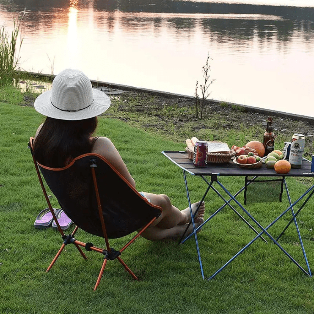 Chaise de camping pliante légère Siège portable d'extérieur Idéal pour le camping, la randonnée, la pêche et les festivals