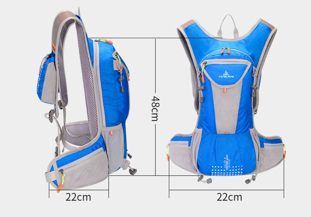 Ελαφρύ Αδιάβροχο Σακίδιο Ποδηλασίας για Βόλτες με Ποδήλατο και Περιπέτειες στη Φύση από την TrailForge Gear