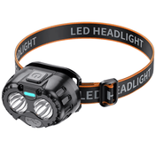 Lampe frontale LED étanche rechargeable par USB pour activités de plein air nocturnes par Summit Crest