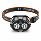 Lampe frontale LED étanche rechargeable par USB pour activités de plein air nocturnes par Summit Crest