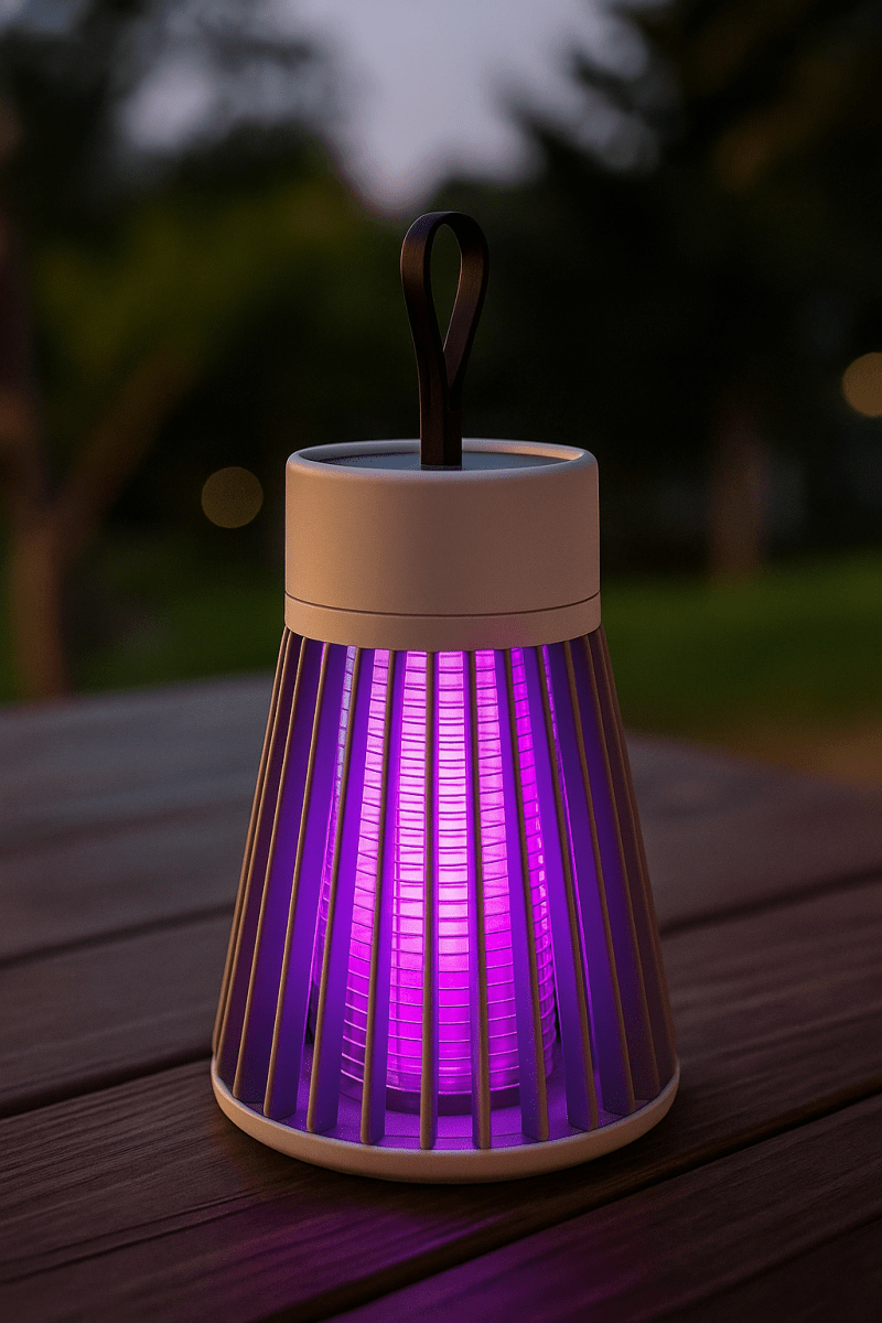 Lampe anti-moustiques Lumen Crest alimentée par USB pour usage extérieur