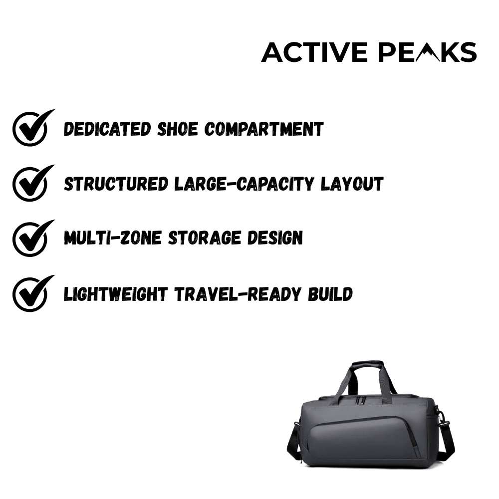 Lightweight Travel Bag With Multiple Compartments For Travel And Outdoor Gear Ideal For Active Lifestyles By SummitArc Outdoors