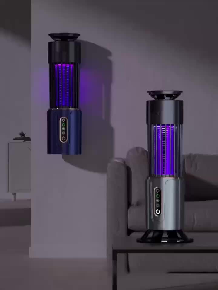 BreezeGuard Myggefælde Lampe: Letvægts USB Genopladelig med To Lysindstillinger til Indendørs og Udendørs Brug