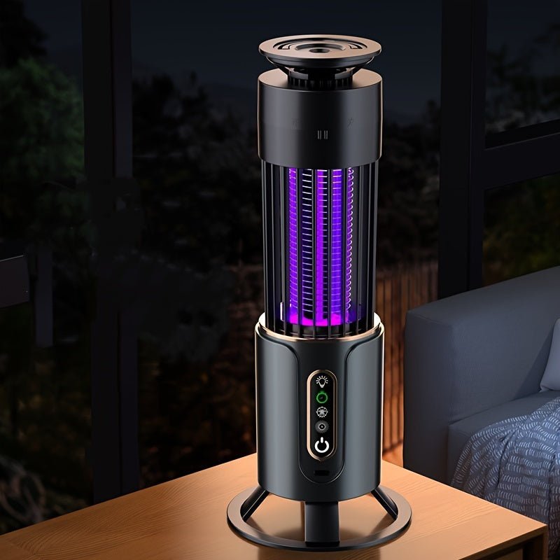 BreezeGuard Myggefælde Lampe: Letvægts USB Genopladelig med To Lysindstillinger til Indendørs og Udendørs Brug