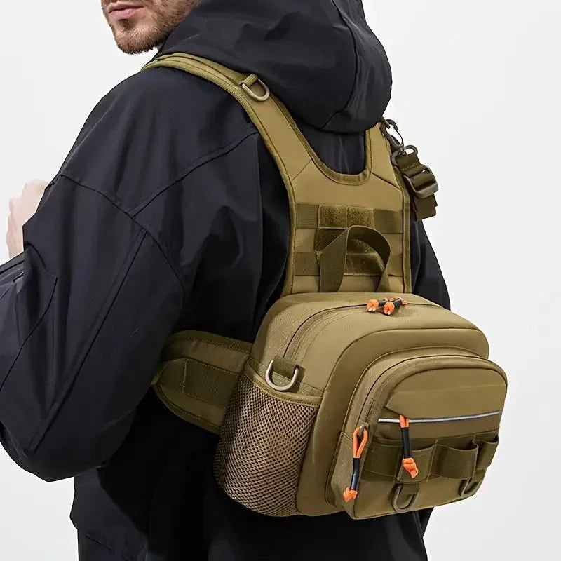 Ανθεκτική Τακτική Τσάντα Στήθους Αλιείας Tackle Pack Summit Ridge Εξοπλισμός Υπαίθρου για Ψαράδες Βασικά Είδη Ταξιδιού Υπαίθρου