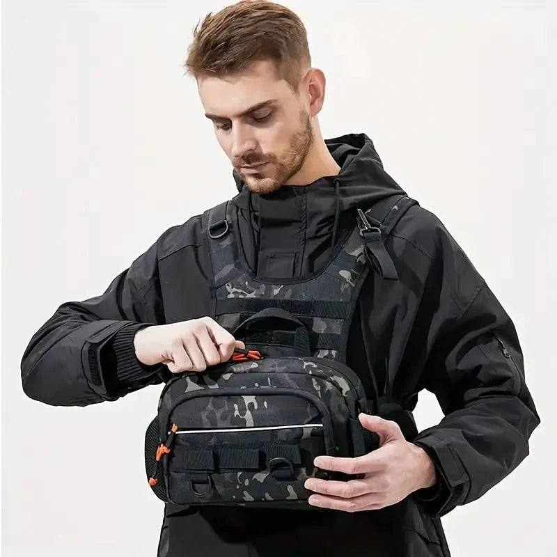 Ανθεκτική Τακτική Τσάντα Στήθους Αλιείας Tackle Pack Summit Ridge Εξοπλισμός Υπαίθρου για Ψαράδες Βασικά Είδη Ταξιδιού Υπαίθρου