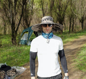 Chapeau à large bord avec protection UV, léger et respirant, pour une utilisation en extérieur par TrailNest, idéal pour la randonnée