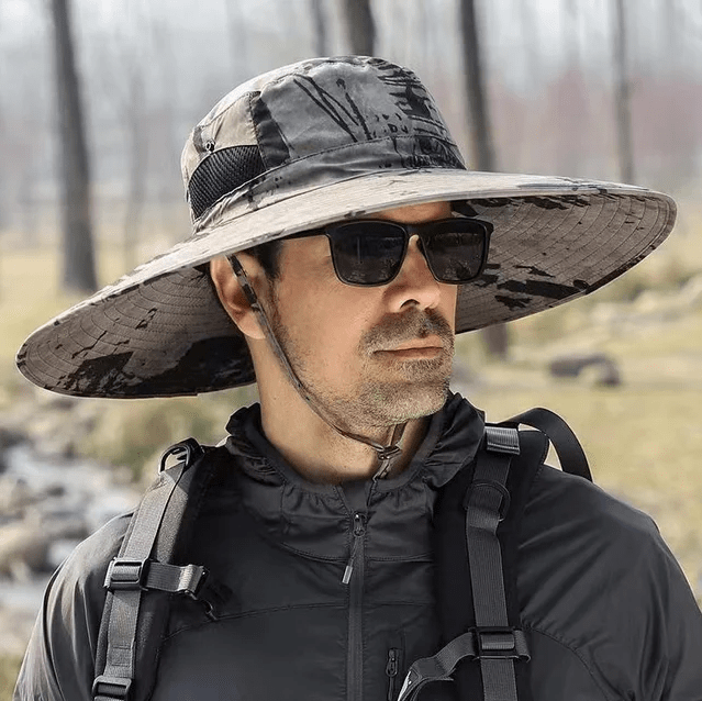 Chapeau à large bord avec protection UV, léger et respirant, pour une utilisation en extérieur par TrailNest, idéal pour la randonnée