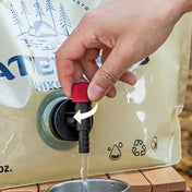 Sac de stockage d'eau pliable 8L avec robinet pour hydratation en extérieur lors de randonnées, camping et trekking