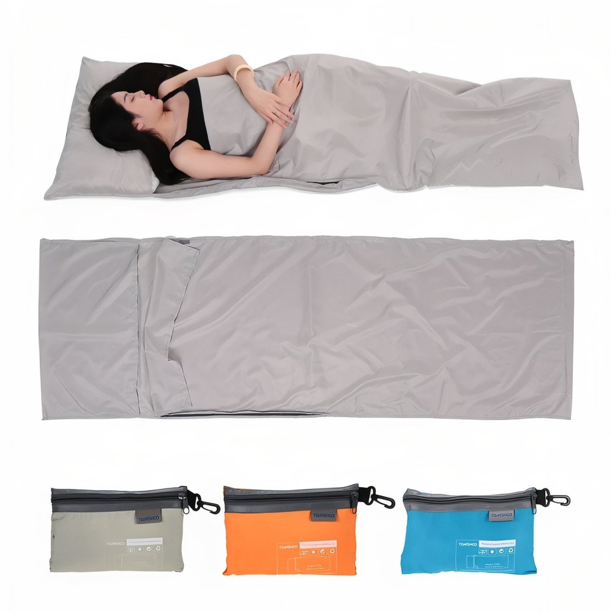 Forro de Saco-Cama Leve e Respirável para Campismo e Caminhadas em Ambientes Externos